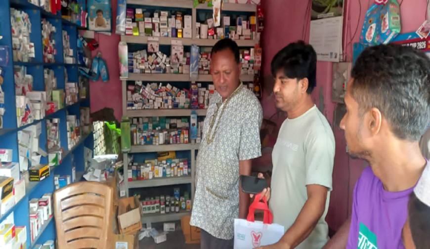 পাইকগাছার নতুন বাজারে ওষুধ  ও এজেন্ট ব্যবসায়ীর দোকানে  দুঃসাহসিক চুরি
