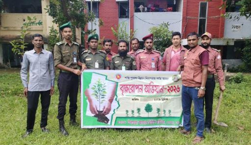 কেশবপুরে পরিবেশের ভারসাম্য রক্ষা  ও সবুজায়নের লক্ষ্যে বৃক্ষ রোপণ