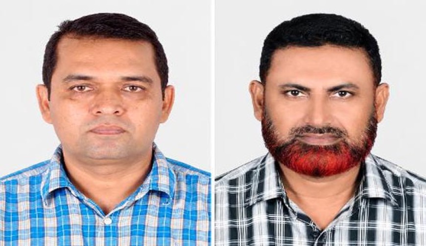 আলমডাঙ্গা মডেল সরকারি প্রাথমিক বিদ্যালয়ের  সভাপতি সাইফুর সদস্য সচিব হারেছ