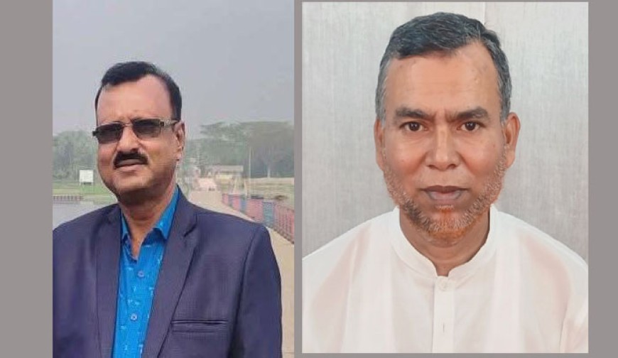 কেশবপুর প্রেসক্লাবের সভাপতি জয়দেব চক্রবর্তী  ও সম্পাদক রুহুল কুদ্দুস