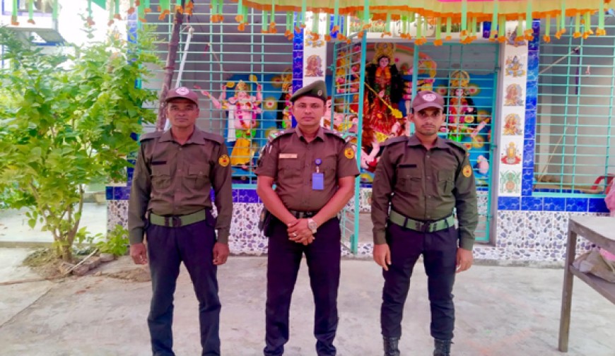 চৌগাছার ৫১ পূজামণ্ডপে ৩২০  আনসার-ভিডিপি সদস্য মোতায়েন
