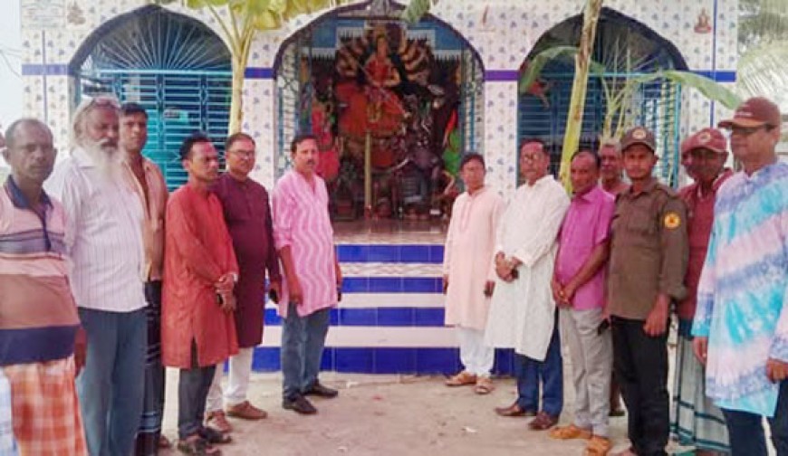 পাইকগাছা পূজা উদযাপন পরিষদের  নেতৃবৃন্দের বিভিন্ন মন্দির পরিদর্শন