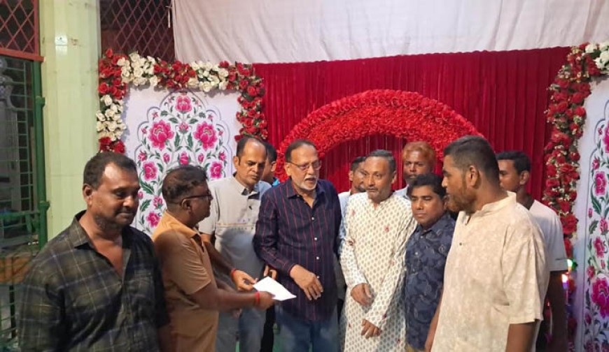 দুর্গোৎসবকে ঘিরে বাগেরহাটে  শুভেচ্ছা বিনিময়