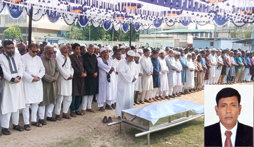 যশোরের ব্যবসায়ী খোকনের মৃত্যু জানাজা শেষে দাফন