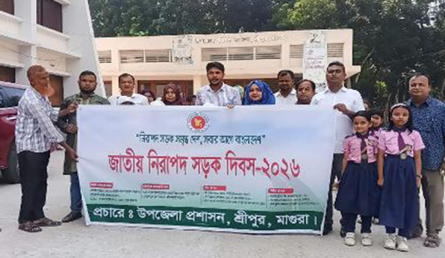 শ্রীপুরে জাতীয় নিরাপদ  সড়ক দিবস পালিত