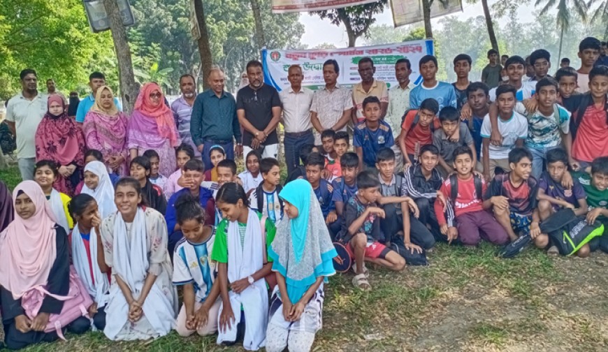 যশোর সদরে  নতুন কুঁড়ি স্পোর্টসে খুদে  ক্রীড়াবিদ বাচাই কার্যক্রমের উদ্বোধন